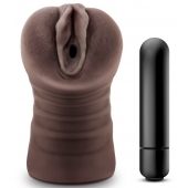 Коричневый мастурбатор-вагина Hot Chocolate Brianna - Blush Novelties - в Иркутске купить с доставкой