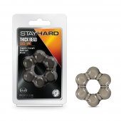 Дымчатое эрекционное кольцо Stay Hard Thick Bead Cock Ring - Blush Novelties - в Иркутске купить с доставкой