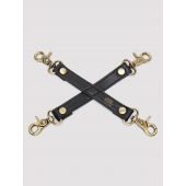Черный фиксатор для манжет Bound to You Faux Leather Hogtie - Fifty Shades of Grey - купить с доставкой в Иркутске