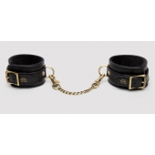 Черные оковы на ноги Bound to You Faux Leather Ankle Cuffs - Fifty Shades of Grey - купить с доставкой в Иркутске
