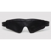 Черная плотная маска на глаза Bound to You Faux Leather Blindfold - Fifty Shades of Grey - купить с доставкой в Иркутске