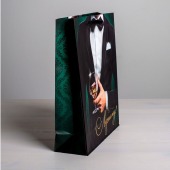 Бумажный пакет «Лучшему!» - 23 х 27 см. - Сима-Ленд - купить с доставкой в Иркутске