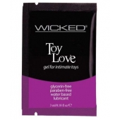 Лубрикант на водной основе для использования с игрушками WICKED Toy Love - 3 мл. - Wicked - купить с доставкой в Иркутске