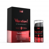 Жидкий интимный гель с эффектом вибрации Vibration! Strawberry - 15 мл. - INTT - купить с доставкой в Иркутске