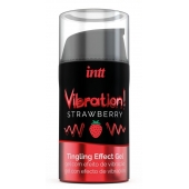 Жидкий интимный гель с эффектом вибрации Vibration! Strawberry - 15 мл. - INTT - купить с доставкой в Иркутске
