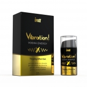 Жидкий интимный гель с эффектом вибрации Vibration! Vodka Energy - 15 мл. - INTT - купить с доставкой в Иркутске