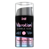 Жидкий интимный гель с эффектом вибрации Vibration! Bubble Gum - 15 мл. - INTT - купить с доставкой в Иркутске