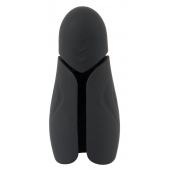 Черный силиконовый вибромастурбатор с нагревом Masturbator with 2 Functions - Orion - в Иркутске купить с доставкой