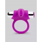 Лиловое виброкольцо с пультом ДУ Remote Control Cock Ring - Happy Rabbit - в Иркутске купить с доставкой