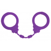 Фиолетовые силиконовые наручники Suppression - Lola Games - купить с доставкой в Иркутске