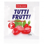 Гель-смазка Tutti-frutti со вкусом барбариса - 4 гр. - Биоритм - купить с доставкой в Иркутске