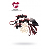 Черно-красный бондажный набор Bow-tie - ToyFa - купить с доставкой в Иркутске