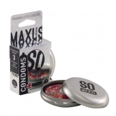 Экстремально тонкие презервативы в железном кейсе MAXUS Extreme Thin - 3 шт. - Maxus - купить с доставкой в Иркутске