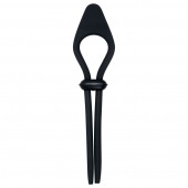 Черное эрекционное лассо с вибропулей Black Tie Affair - Zero Tolerance - в Иркутске купить с доставкой