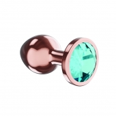 Пробка цвета розового золота с малиновым кристаллом Diamond Topaz Shine L - 8,3 см. - Lola Games - купить с доставкой в Иркутске