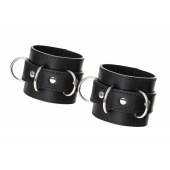 Черные наручники Anonymo на сцепке - ToyFa - купить с доставкой в Иркутске