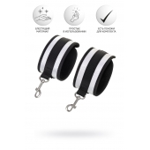 Серебристо-черные наручники Anonymo - ToyFa - купить с доставкой в Иркутске Серебристо-черные наручники Anonymo - ToyFa - купить с доставкой в Иркутске