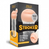 Мастурбатор-ротик ZOLO DEEP THROAT - Zolo - в Иркутске купить с доставкой