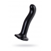 Черный стимулятор для пар P G-Spot Dildo Size L - 19 см. - Strap-on-me - в Иркутске купить с доставкой