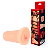 Реалистичный мастурбатор-вагина телесного цвета с вибрацией - Bior toys - в Иркутске купить с доставкой