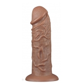 Коричневый фаллоимитатор Cubby dildo - 26,6 см. - Lovetoy в Иркутске Коричневый фаллоимитатор Cubby dildo - 26,6 см. - Lovetoy