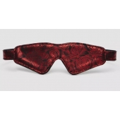Двусторонняя красно-черная маска на глаза Reversible Faux Leather Blindfold - Fifty Shades of Grey - купить с доставкой в Иркутске