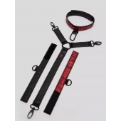 Ошейник с наручниками Reversible Faux Leather Collar and Wrist - Fifty Shades of Grey - купить с доставкой в Иркутске
