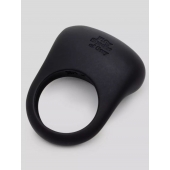 Черное эрекционное виброкольцо Sensation Rechargeable Vibrating Love Ring - Fifty Shades of Grey - в Иркутске купить с доставкой