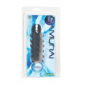 Дымчатая стимулирующая насадка с закрытой головкой SAMURAI PENIS SLEEVE BLACK - 14,5 см. - NMC - в Иркутске купить с доставкой