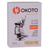 Набор из 4 презервативов OKOTO MegaMIX - Sitabella - купить с доставкой в Иркутске