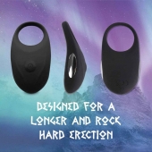 Черное эрекционное виброкольцо Thor Cockring - FeelzToys - в Иркутске купить с доставкой