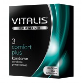 Контурные презервативы VITALIS PREMIUM comfort plus - 3 шт. - Vitalis - купить с доставкой в Иркутске
