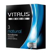 Классические презервативы VITALIS PREMIUM natural - 3 шт. - Vitalis - купить с доставкой в Иркутске