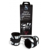 Серо-черные наручники Totally His - Fifty Shades of Grey - купить с доставкой в Иркутске