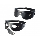 Черная кожаная маска  Новичок - Sitabella - купить с доставкой в Иркутске