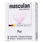 Супертонкие презервативы Masculan Pur - 3 шт. - Masculan - купить с доставкой в Иркутске