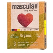 Экологически чистые презервативы Masculan Organic - 3 шт. - Masculan - купить с доставкой в Иркутске