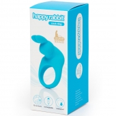 Голубое эрекционное виброкольцо Happy Rabbit Rechargeable Rabbit Cock Ring - Happy Rabbit - в Иркутске купить с доставкой