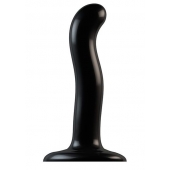 Черный фаллоимитатор-насадка Strap-On-Me P G spot Dildo size S - 16,4 см. - Strap-on-me - купить с доставкой в Иркутске
