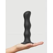 Черная насадка Strap-On-Me Dildo Geisha Balls size XL - Strap-on-me - купить с доставкой в Иркутске