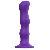 Фиолетовая насадка Strap-On-Me Dildo Geisha Balls size XL - Strap-on-me - купить с доставкой в Иркутске