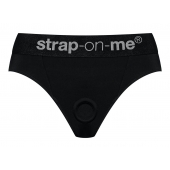Черные трусики для насадок Heroine Lingerie Harness - size S - Strap-on-me - купить с доставкой в Иркутске