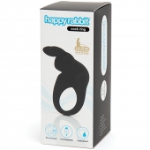 Черное эрекционное виброкольцо Happy Rabbit Rechargeable Rabbit Cock Ring - Happy Rabbit - в Иркутске купить с доставкой