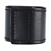Хомут-утяжка для мошонки из искусственной кожи на липучке VELCRO BALL STRETCHER- 4 см. - BlueLine - в Иркутске купить с доставкой