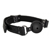 Черный кляп-шарик BALL GAG DIAMOND - Dream Toys - купить с доставкой в Иркутске
