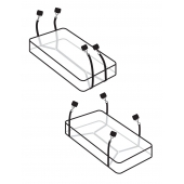 Фиксаторы для кровати WRAPAROUND MATTRESS RESTRAIN - Pipedream - купить с доставкой в Иркутске