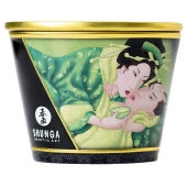 Массажная свеча Exotic Green Tea с ароматом зелёного чая - 170 мл. - Shunga - купить с доставкой в Иркутске