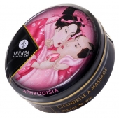 Массажная свеча Rose Petals с ароматом розы - 30 мл. - Shunga - купить с доставкой в Иркутске