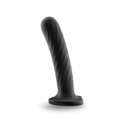 Черный анальный фаллоимитатор Twist Medium - 14 см. - Blush Novelties