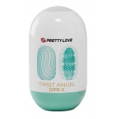 Бирюзовый мастурбатор-яйцо Twist Angel - Baile - в Иркутске купить с доставкой